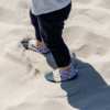 Chaussons sensation pieds nus pour l'extérieur, motif fleuri