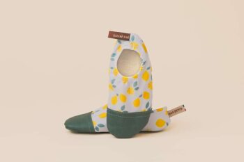Les Petits Citrons Jaunes de face sur fond blanc