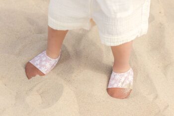 Chaussons nautiques souples motif fleurs