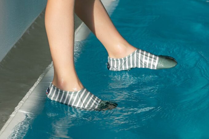 Chaussons souples marinière