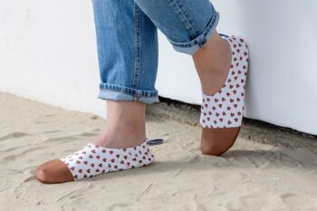 Chaussons souples Petit Coeur pour adultes