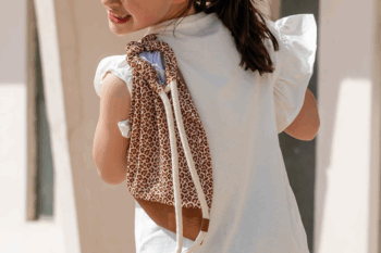 Petit sac à dos au motif léopard pour enfant