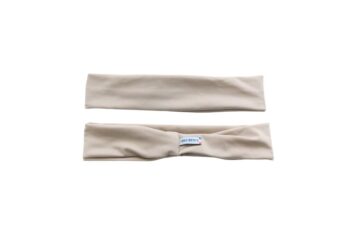 Le bandeau tissu noisettes avant et arrière