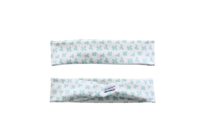 Le bandeau tissu trèfles avant et arrière