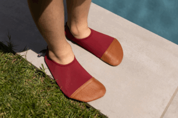Chaussons souples tout-terrain couleur cherry