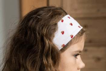 Bandeaux au motif petits cœurs bicolores