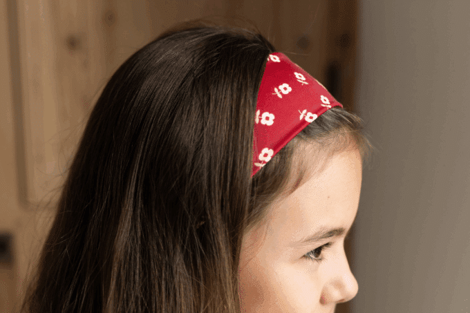 Bandeaux au motif petits coquelicots