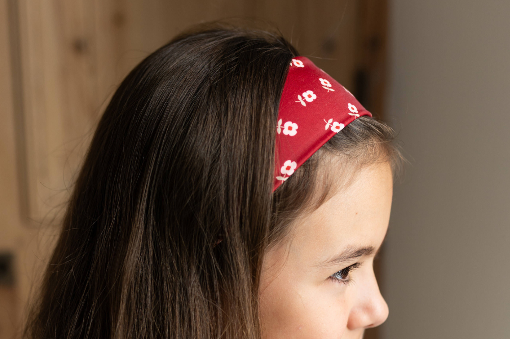 Bandeaux au motif petits coquelicots