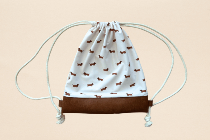 Sacs à dos au motif petits teckels