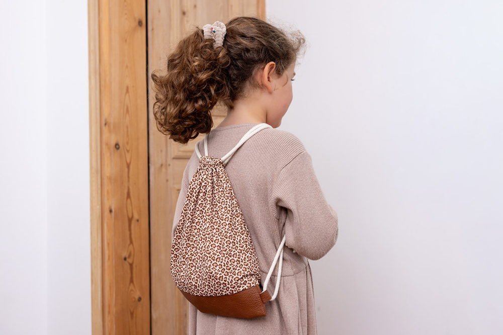 Sacs à dos au motif léopard
