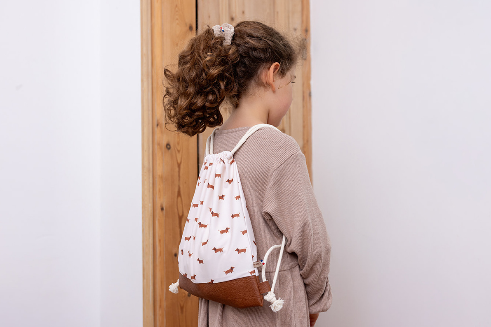 Sacs à dos au motif petits teckels