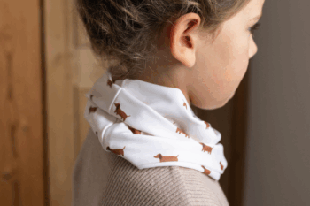 Tours de cou au motif petits teckels
