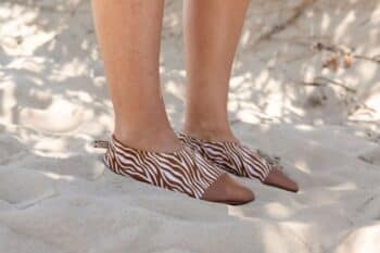 Les Petits Zèbres aux pieds d'une femme